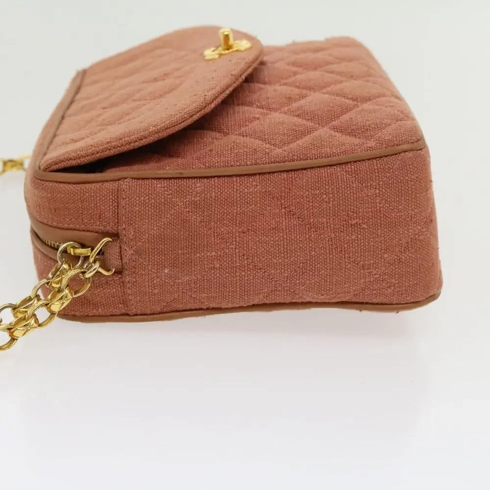 Chanel Diana Turn Lock Chain Shoulder Bag Pink